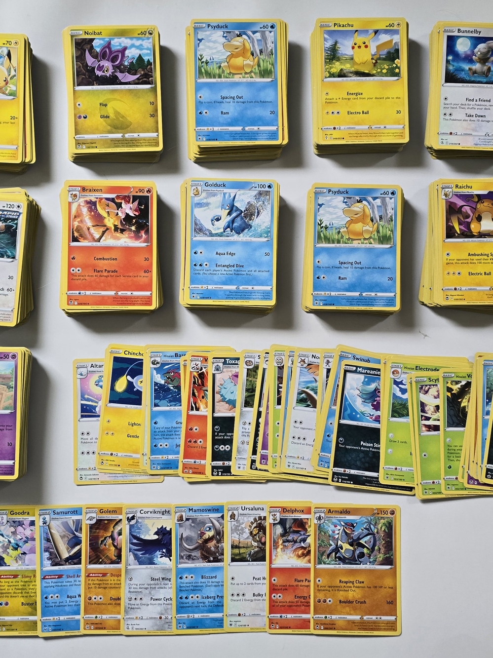 Giant Pokémon Card Lot (878 Cards)(Mix Of Energy Cards, Reverse Holos, and More)